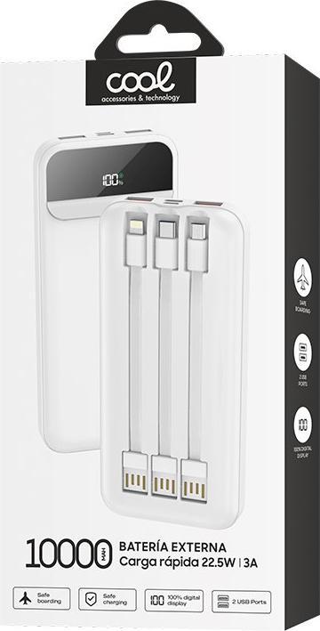 Produktbild Cool 8434847069630 (10000 mAh, 22.50 W, 37 Wh)