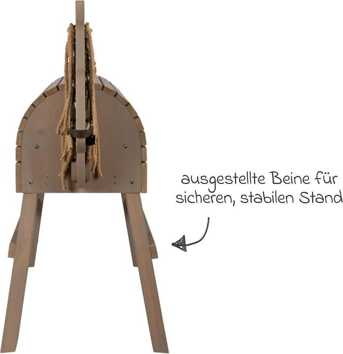 Produktbild small foot Holzpferd grau