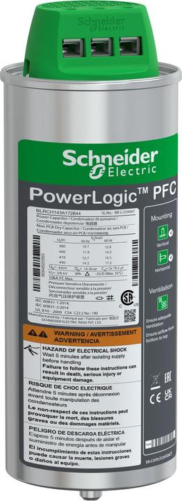 Schneider Electric Schneider VarplusCan BLRCH143A172B44HDuty-Kondensator 14