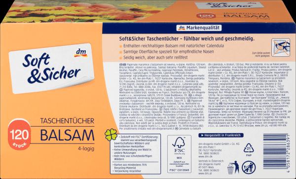 Immagine prodotto dm Soft&Sicher Scatola di fazzoletti Balsam a 4 strati