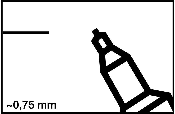 Image du produit Edding 404 (Noir, 0.75 mm, 1 x)