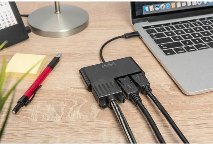 Actual product image Digitus USB Type-C to (DP, HDMI, VGA, 8.80 cm)