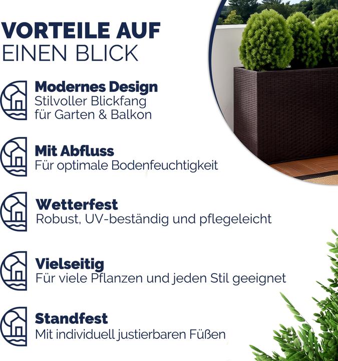 Produktbild Casaria Blumentopf (30.50 cm)