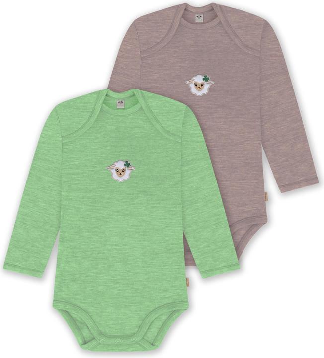 Image du produit Normani Lot de 2 body bébé mérinos manches longues "Auckland" - 9381 (92)