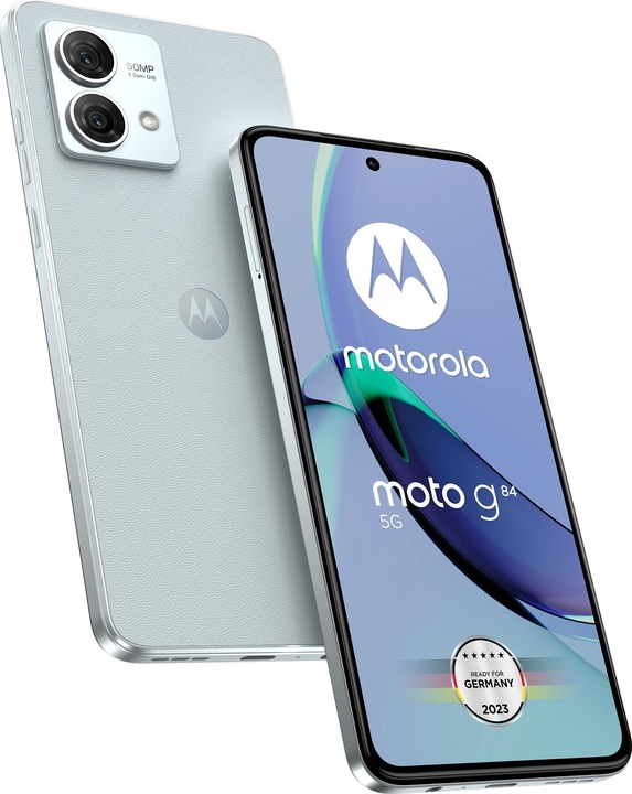 Produktbild Motorola moto g84 (256 GB, Marshmallow Blue, 6.55", Hybrid Dual SIM, 50 Mpx, 5G)