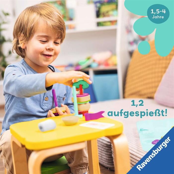 Actual product image Ravensburger Play+ pegging and play set: finger food - pegging game, pretend play set, toy from (German)