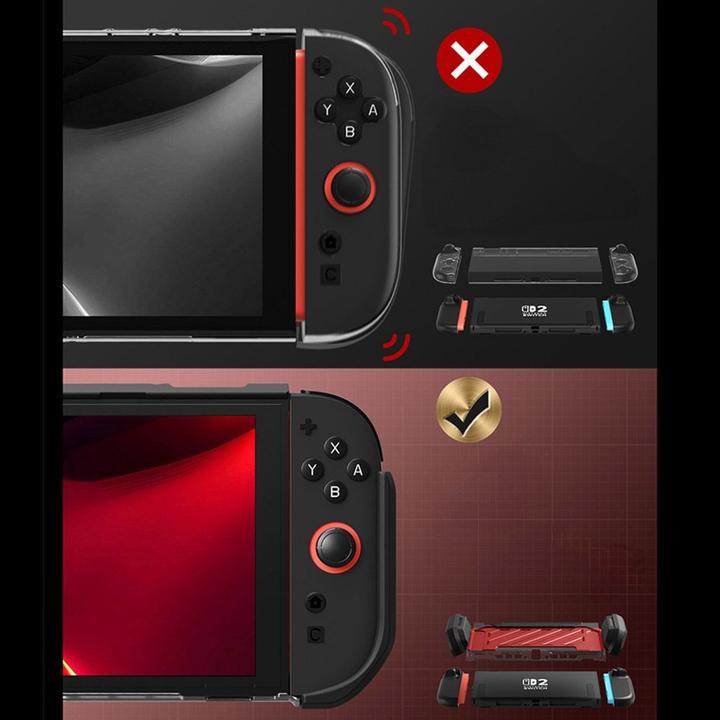 Actual product image Supcase Unicorn Beetle Pro Hülle für Nintendo Switch 2 - Rot und Schwarz (Switch 2)