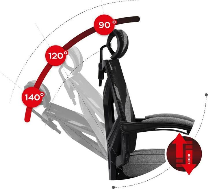 Produktbild Huzaro COMBAT 5.0 GREY Gaming Chair