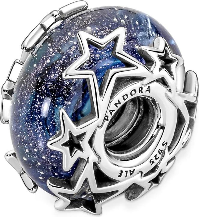 Immagine prodotto Pandora Charms/Beads di Murano con galassia blu e stelle (Argento 925, Vetro)