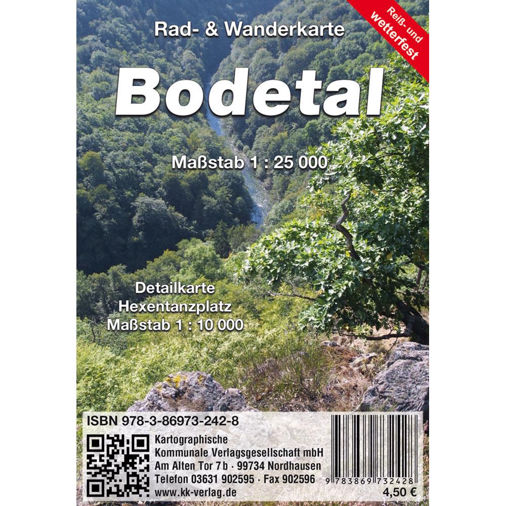 Bodetal, Landkarte