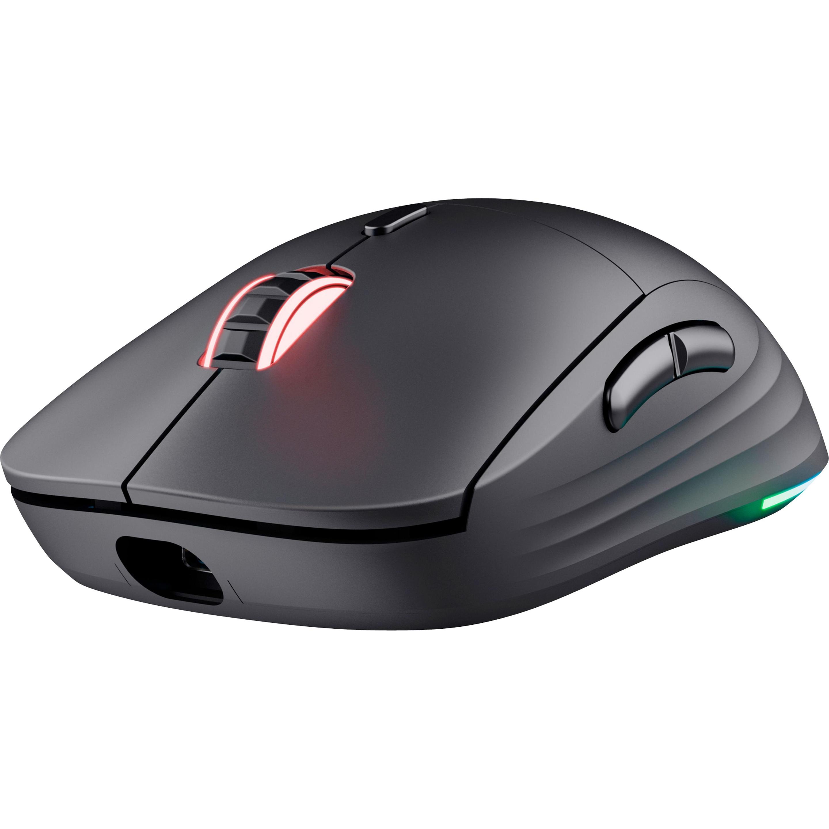 Trust GXT927 REDEX+ HIGH PERF (Kabellos), Maus, Schwarz