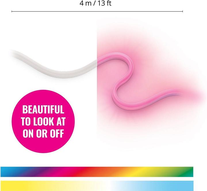 Image du produit WiZ Outdoor Strip Tunable White & Color 5M pack individuel (RGBW, 794 cm, Extérieur)