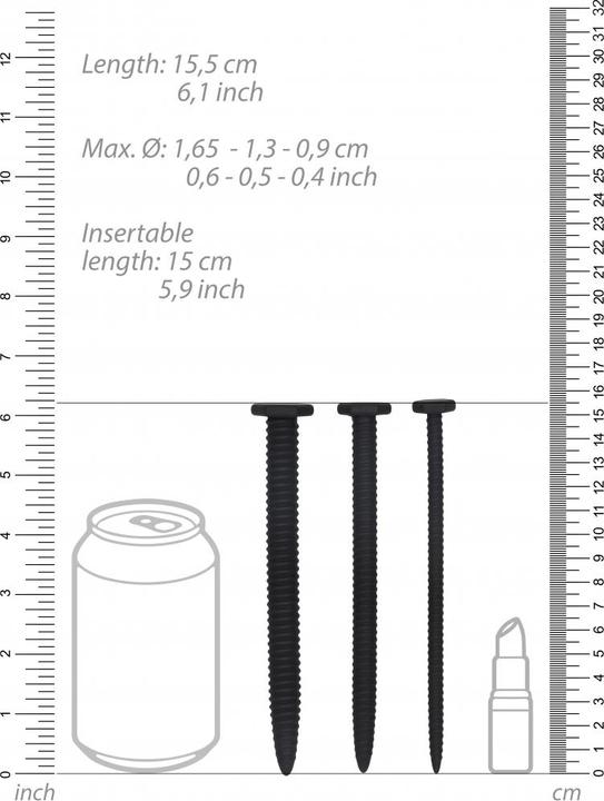 Produktbild Ouch! Silicone Screw Plug Set - Urethral Sounding