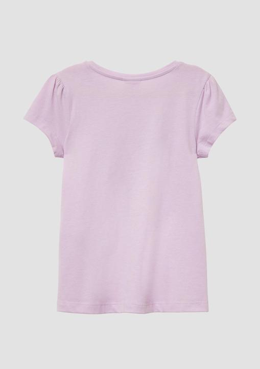 Produktbild S.Oliver T-Shirt Ausgestelltes T-Shirt mit Glitzerprint und Puffärmeln (92)