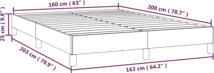 Image du produit vidaXL Bettgestell (160 x 200 cm)