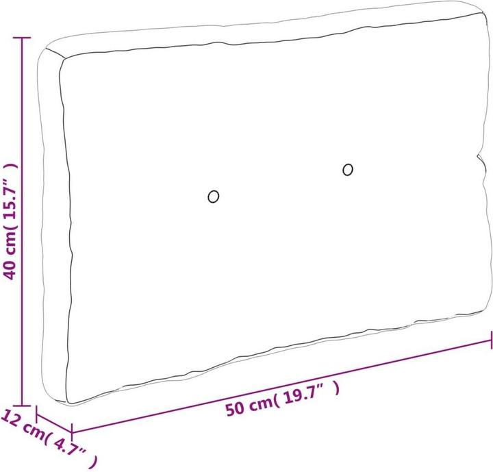 Immagine prodotto vidaXL Cuscini in pallet (50 x 40 x 12 cm)
