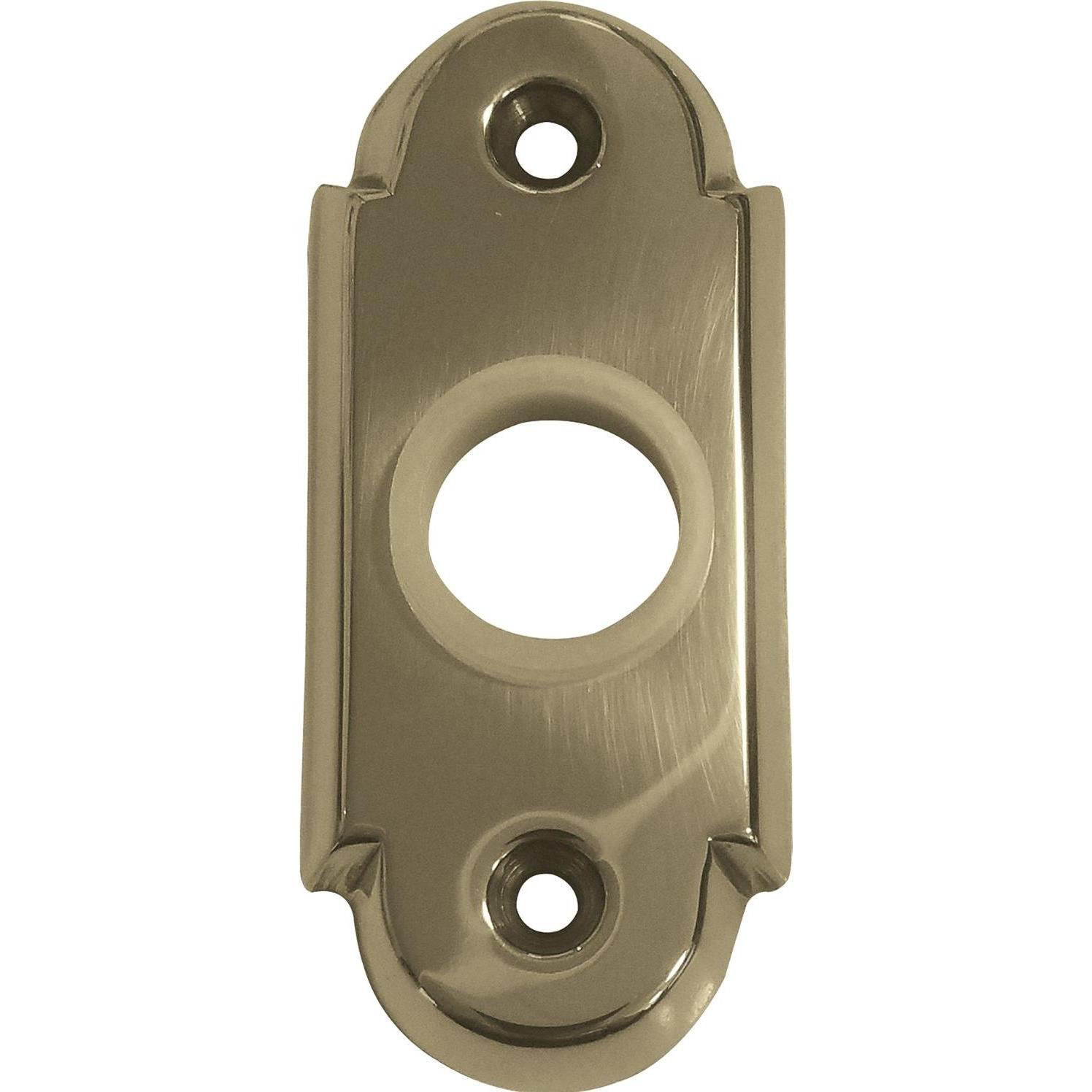 Grundmann, Türgriff + Fenstergriff, Drückerrosette WG oval, 32 x 74 x 16 mm, MS poliert, 1 Stk (Türgarnitur)