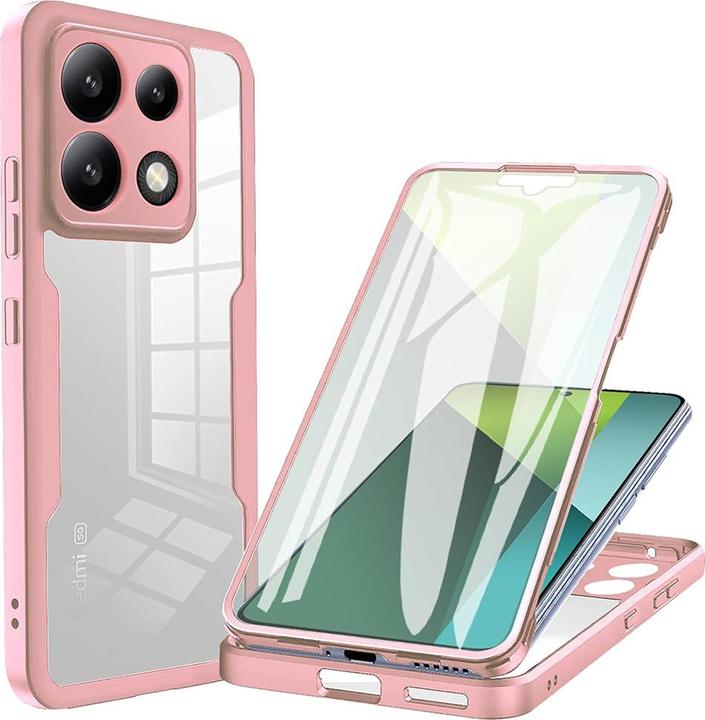 Actual product image Techsuit - ColorVerse 360 Series + Screen Protector - Xiaomi Redmi Note 13 Pro 5G / Poco X6 - Pink (Xiaomi Redmi Note 13 Pro 5G, Xiaomi Poco X6)