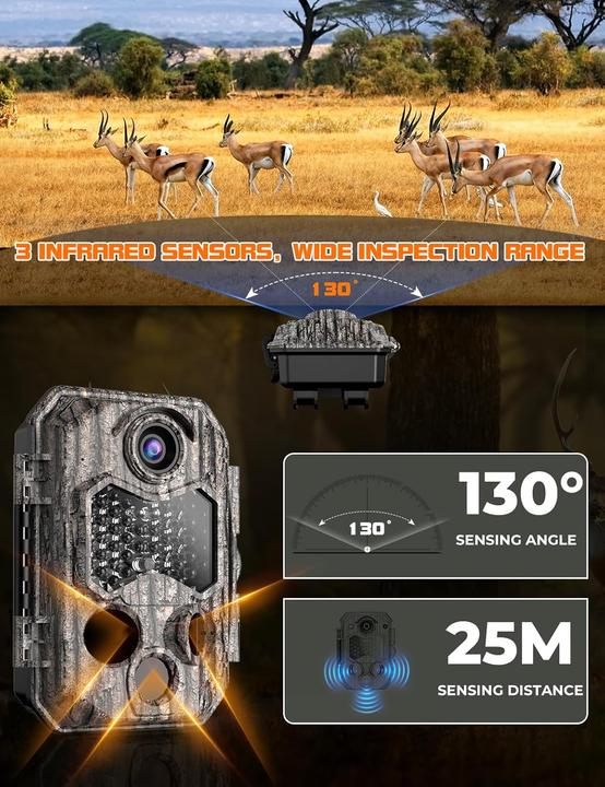 Image du produit CamZeste 4K Wildkamera mit Bewegungsmelder und Nachtsicht