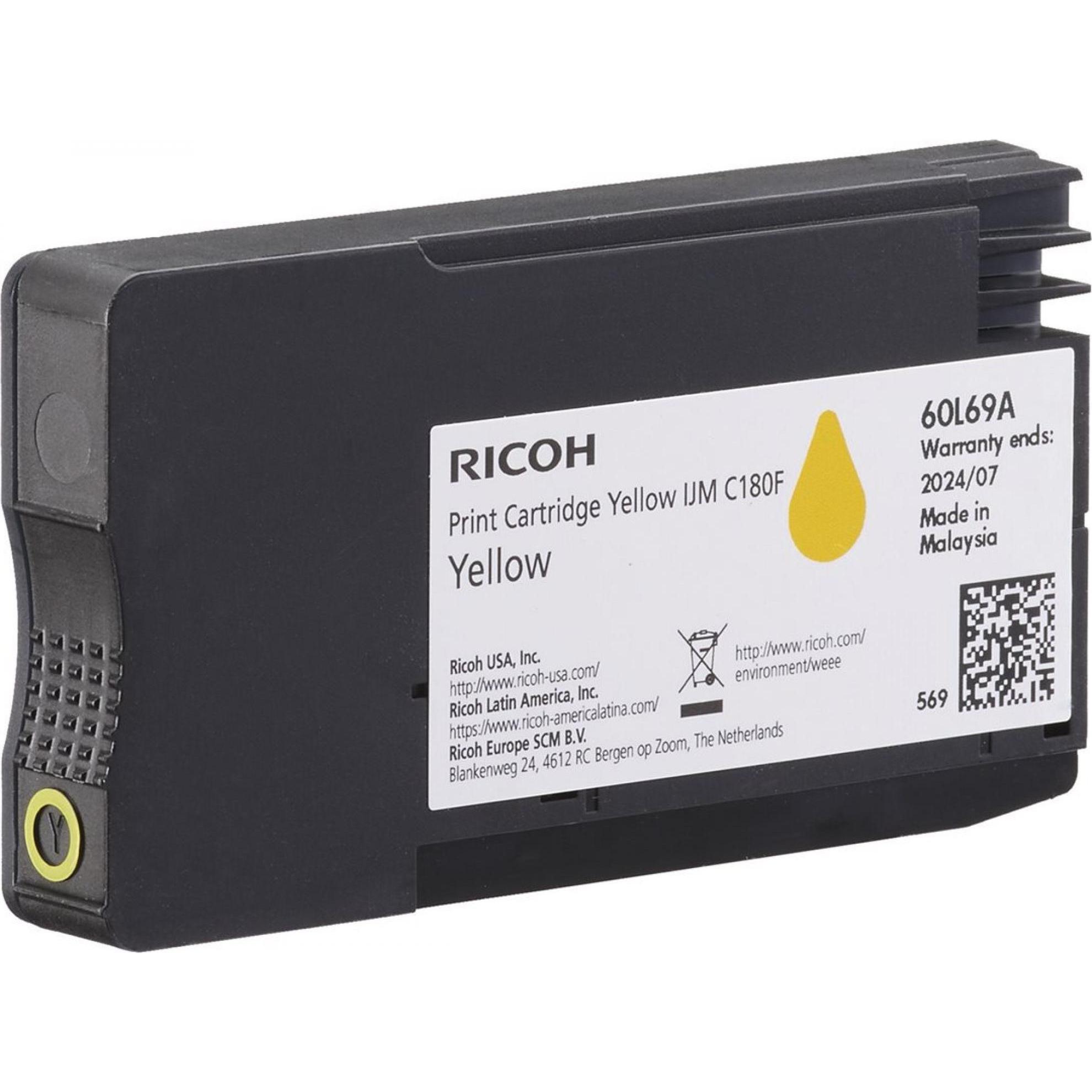RICOH, Toner, Toner IJM C180F yellow 1600 Seiten 408520 (Y)