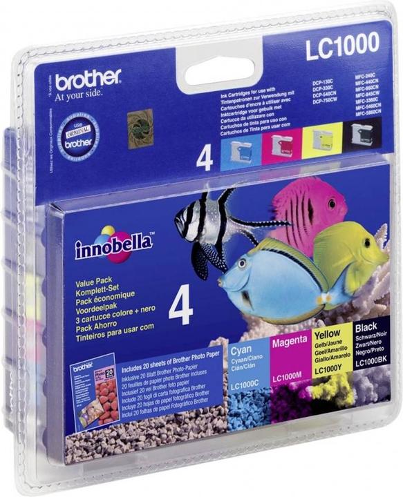Image du produit Brother LC1000VALBP Value Pack (M, CF, Y, C)