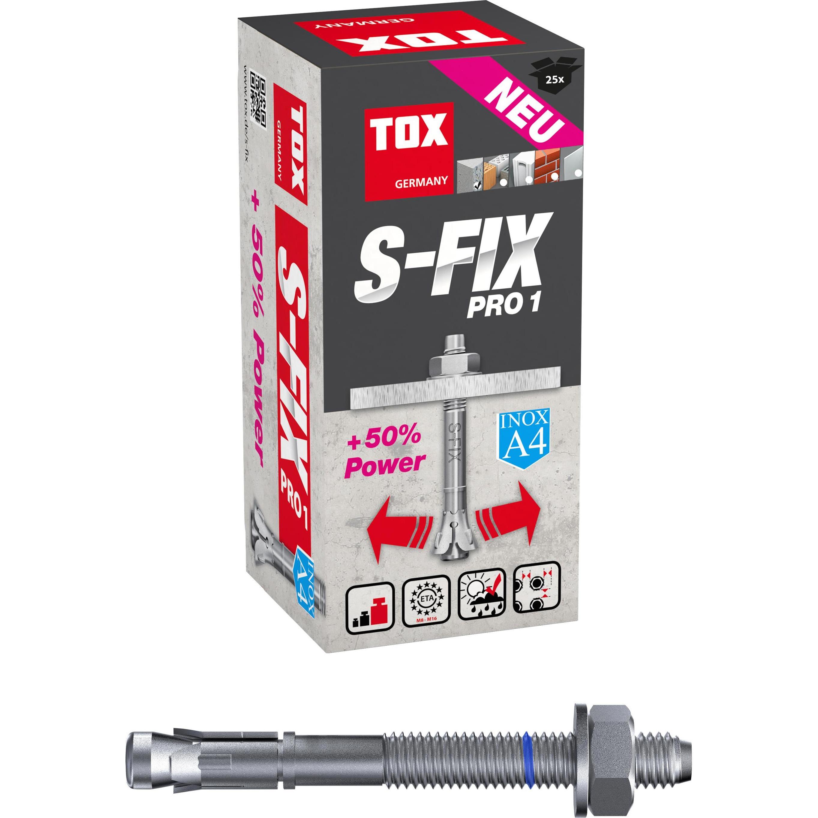 Tox, Dübel, S-FixS-Fix Pro 1 A4 (25 Stk.)