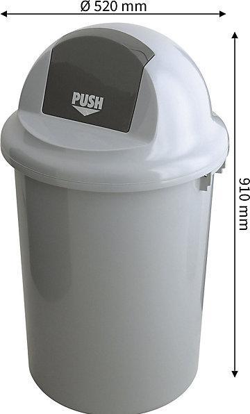 Produktbild kaiserkraft Abfallsammler mit Klappdeckel (90 l)