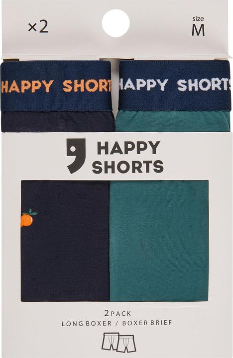 Actual product image Happy shorts Boxer Jersey Long (XL, pack of 2)