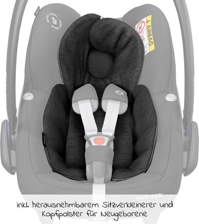 Image du produit Maxi-Cosi Reboarder 3in1 Coque bébé & Reboarder Set dès la naissance (Coque auto, Reboarder, Norme ECE R129/i-Size)