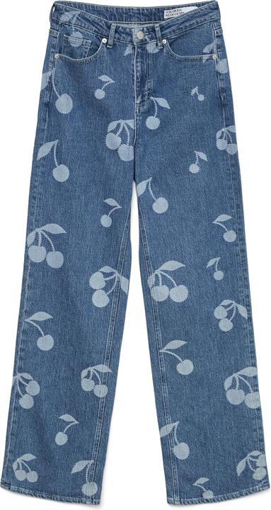 Actual product image Vero Moda VMTESSA Hohe Taille Weiter Beinschnitt Jeans Weit geschnitten (W28/L32)