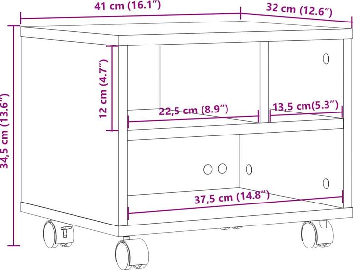 Produktbild vidaXL Druckerständer