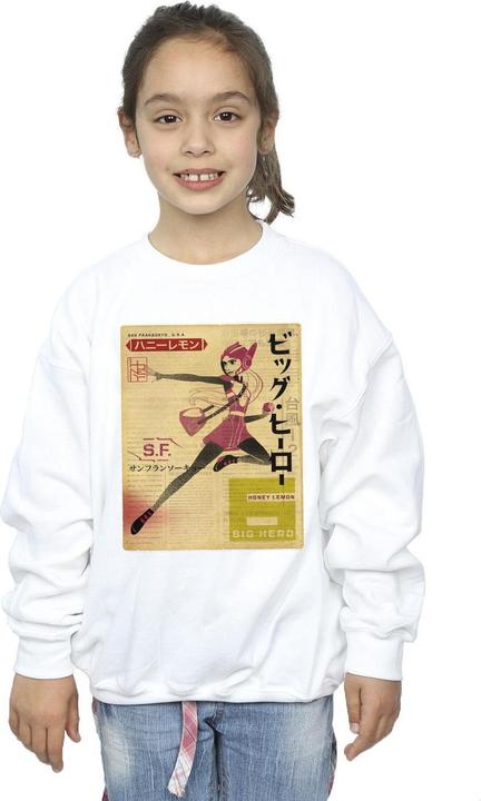 Immagine prodotto Disney Big Hero 6 Baymax Honey Lemon Newspaper Felpa Ragazze (116)