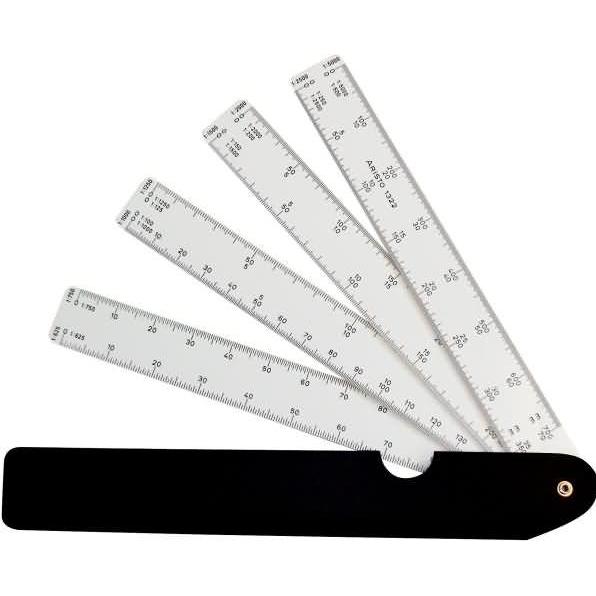 Aristo, Lineal, Fächermassstab (150 mm)