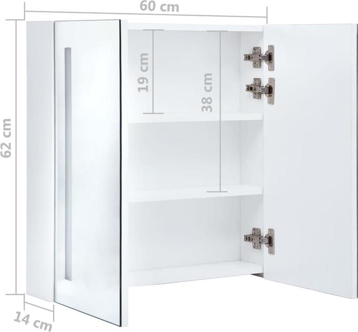 Actual product image vidaXL Badezimmerschrank (14 x 14 x 62 cm)