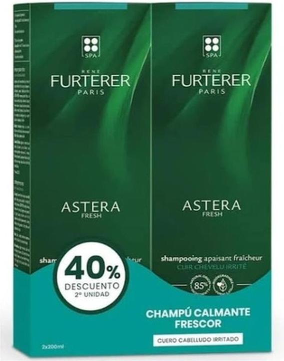 Actual product image Rene Furterer Astera Fresh Soothing Freshness Shampoo 200ml (400 ml, Liquid shampoo)