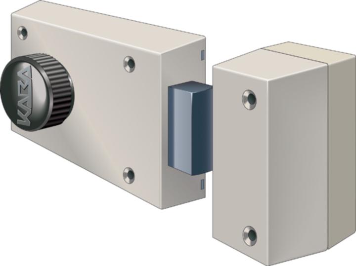 Kaba 8 1001 serrure de sécurité à pêne (Cylindre profilé)