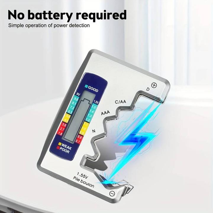 Produktbild PhoneLook Intelligenter universal Batterien Tester mit integrierter LED Anzeige der Batterieladung