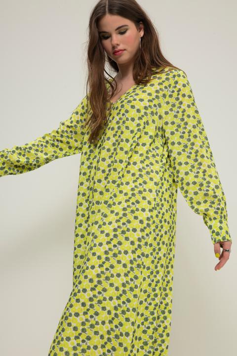 Produktbild Studio Untold Maxikleid, A-Line, Allover-Print, V-Ausschnitt, Knopfleiste (46, 48)