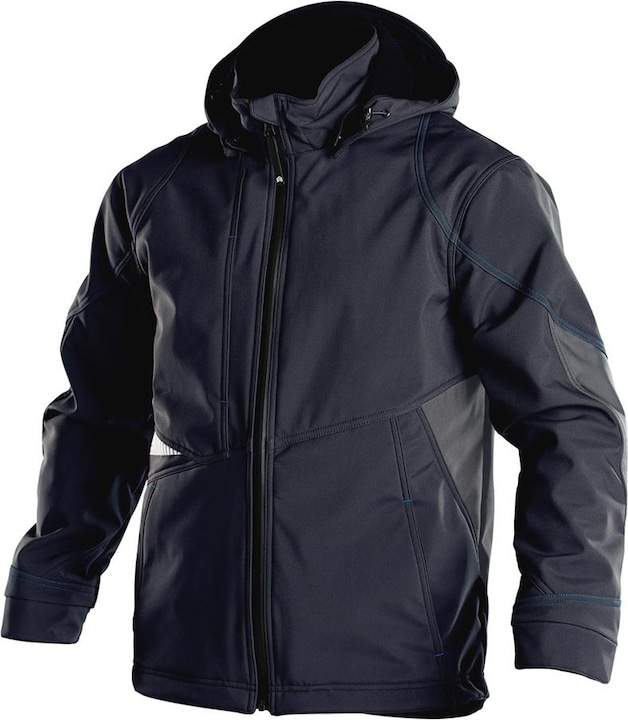 Produktbild Dassy Softshelljacke gravity marine/grau, Gr. XS (XS)