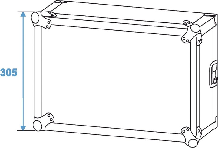 Actual product image Roadinger 19 inch rack 6 U 30109786 Hol (19" Case)