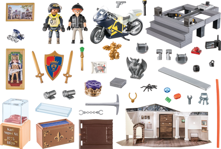 Actual product image Playmobil Advent Calendar Police Museum Theft
