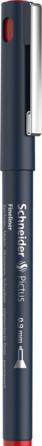 Produktbild Schneider Fineliner Pictus 0,9mm rot (Black, Rot, Silber, Tiefblau, 1x)