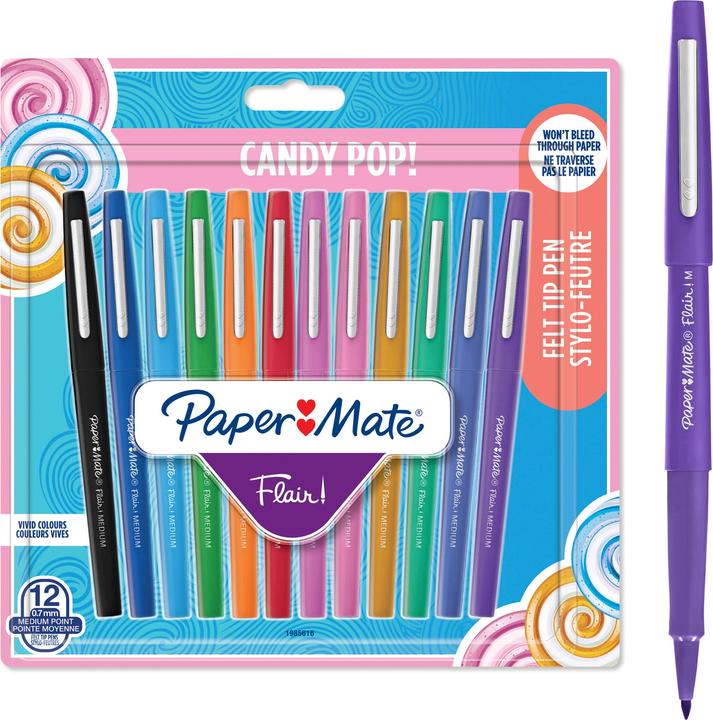 Paper Mate Fibre pen (Multicoloured, 12 x)