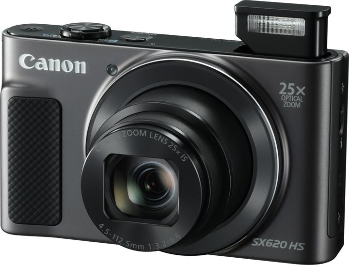 Produktbild Canon PowerShot SX620HS Black Ess. Kit (4.5 - 112.5 mm, 20.20 Mpx, 1/2,3'')