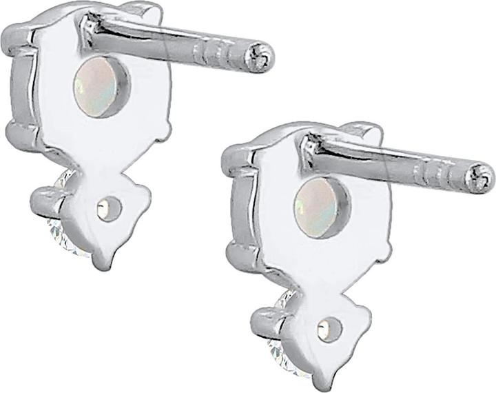 Produktbild Elli Kreis, Opal, Solitär-Ohrring, Vintage (Synthetischer Opal, Zirkonia, 925 Sterling Silber)