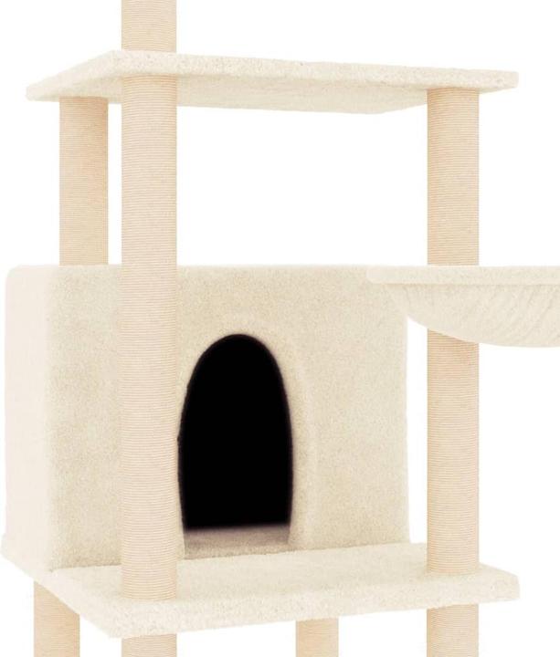 Produktbild vidaXL Kratzbaum (132 cm, Creme)