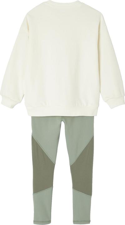 Actual product image Vertbaudet Mädchen Sport-Set: Sweatshirt mit goldener Schrift und Recycling-Polyester & Leggings (98)