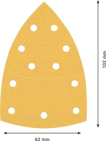 Actual product image Bosch Professional Zubehör EXPERT C470 sandpaper, 102 x 62/93 mm, G 120, 50 pieces (G120)