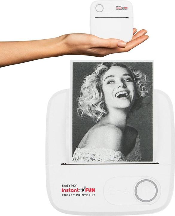 Productafbeelding Easypix InstantFUN Pocket Printer P1 (Direct thermisch, Zwart-wit)