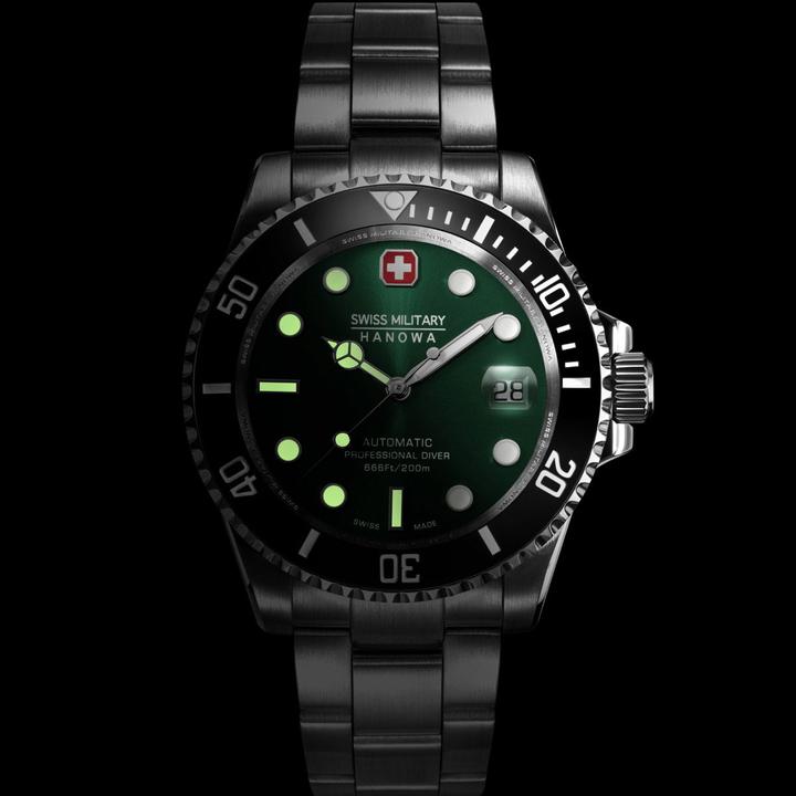 Actual product image Swiss Military Hanowa Sealord (Diving watch, Rotatable bezel, Swiss made, 41 mm)